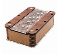 Caja de rompecabezas vikinga - Caja de trucos de Brainteaser hecha a mano por Jean-Claude Constantin en Alemania - Caja secreta de dificultad experta