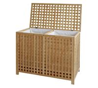Caja de ropa sucia dorothea madera natural 46x88x68 cm