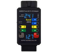 Caja de ruptura OBD2, detector de protocolo OBDII automático de 16 pines, caja de prueba de bus CAN de 24 V a 12 V, adaptador de camión resistente para