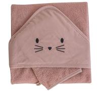 Caja de Salida de baño + Guante 75 x 75 cm, Color Terracota