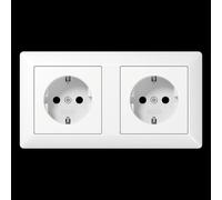 Caja De Salida De Pared AS500 De Jung (aparamenta WCD) (Enchufe Europeo) - AS1520-2WW