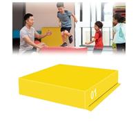 Caja de Salto Pliométrica 4 en 1 Cajón de Entrenamiento para Adultos y Niños Caja de Ejercicios de Fitness Antideslizante para Gimnasio en Casa Entrenamiento de Fuerz(Color:Children Yellow/75x55x15cm)