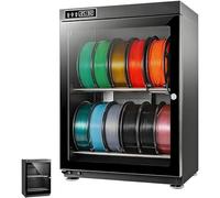 Caja de secado de filamento 3D con control de humedad, gabinete antihumedad de gran capacidad de 115 L para PLA ABS PETG nailon, estante de acero y deshumidificación de tamiz molecular