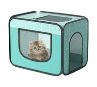 Caja de secadora para mascotas, Jaula para perros plegable - Cama suave para perros - Secadora portátil para mascotas, Jaula para mascotas suave estampada para cabello ant