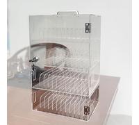Caja de Seguridad Acrílica para Teléfono Móvil, Gabinete Teléfono Seguro, Casillero del Teléfono Móvil, Armario de Pared para Teléfonos Móviles para Aulas y Oficinas.(25x19x41cm/10x7x16in)