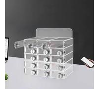 Caja de seguridad acrílica transparente para teléfonos móviles con bloqueo de contraseña, solución de almacenamiento seguro para empleados de fábrica y estudiantes, 40 compartimentos grandes