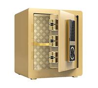 Caja de seguridad biométrica resistente al agua, resistente al fuego, de acero, para dinero en efectivo, joyas y objetos de valor, bloqueo de llave de emergencia, acceso a huellas dactilares, solución