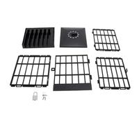 Caja de seguridad con candado para teléfonos móviles, con temporizador; caja de almacenamiento inalámbrica para teléfonos en prisión; jaula para teléfonos móviles con cerradura y (Todo negro)