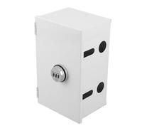 Caja de Seguridad con Cerradura de Combinación Acero Inoxidable | Diseño sin Costuras Resistente Intemperie, Montaje en Pared, Protección para Enchufes y Cables Eléctricos