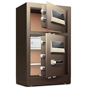 Caja de Seguridad con Cerradura Digital y de Huellas Dactilares con Cerradura de Llave, Caja Fuerte de Acero para el hogar, Almacenamiento Seguro de Dinero en Efectivo y Objetos de Valor