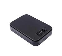 Caja De Seguridad con CombinacióN De Metal, Caja Fuerte para Pistola con Cerradura De CombinacióN De 3 DíGitos, Caja Fuerte PortáTil para Pistola con Cuerda De Alambre Antirrobo