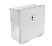 Caja de Seguridad de Salida de Acero Inoxidable Cerradura | Protección Antimanipulación, para Interruptores y Tomas de Pared, Uso Comercial y Áreas Públicas