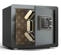 Caja de seguridad digital para el hogar, caja de seguridad para pared, con llaves numéricas, cerradura de emergencia para almacenamiento de dinero en efectivo (negro A), ideal para soluciones de