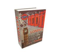 Caja de seguridad en forma de Libro Micel CFC08 M13403 Londres Gris Acero