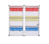 Caja de Seguridad for Guardar Llaves con, Armario con Cerradura, con Etiquetas, Caja de Seguridad, Gran Espacio(28x6x50cm)