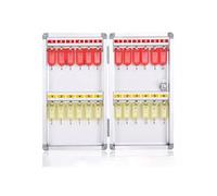 Caja de Seguridad for Guardar Llaves con, Armario con Cerradura, con Etiquetas, Caja de Seguridad, Gran Espacio(20x6x34cm)