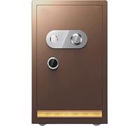 Caja de seguridad impermeable ignífuga con llave para documentos y objetos de valor, ideal para protección del hogar y la oficina