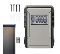 Caja de seguridad para llaves - Caja de seguridad de pared, llavero de pared | Caja de seguridad con combinación de 4 dígitos para guardar llaves con código reseteable, guardar llaves