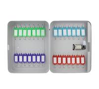 Caja de seguridad para llaves de montaje en pared con código, gabinete de llaves duradero para uso en casa, oficina y negocios, diseño que ahorra espacio para un fácil acceso y organización