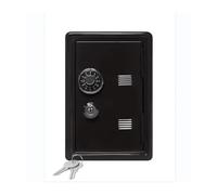 Caja de seguridad pequeña Caja de seguridad for el hogar, caja fuerte vertical de metal, caja fuerte for el automóvil, gabinete de seguro for llaves, decoración de escritorio, alcancía(Blauw)