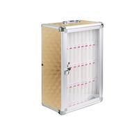 Caja de seguridad portátil con mecanismo de bloqueo doble para objetos de valor, ideal para oficina, aula, gimnasio