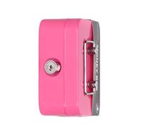 Caja de seguridad portátil de 4 5 pulgadas, organizador de acero con cerradura de llave, contenedor de almacenamiento multiusos para herramientas, dinero en efectivo, objetos de valor, caja metálica