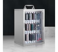 Caja de seguridad portátil de acero para teléfonos móviles, uso escolar y prisión, almacenamiento seguro para teléfonos, funda duradera de acero inoxidable, ideal para un mantenimiento seguro (48)