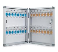 Caja de seguridad portátil para 24 llaves montada en la pared con 24 ganchos, almacenamiento seguro de llaves para el hogar, oficina, escuela, garaje, agencia inmobiliaria, ideal para gestión de