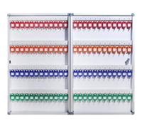 Caja de seguridad resistente para montaje en pared con cerradura de combinación con capacidad para hasta 96 llaves, ideal para oficina, propiedad, garaje y gestión de hoteles