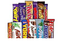 Caja de selección de 13 barras Choclate de tamaño completo, para todas las ocasiones, Navidad, cumpleaños, San Valentín, chocolate, todo tipo de barras de chocolate en tamaño completo