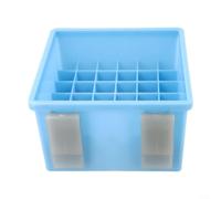 Caja de señuelos de pesca portátil con 36 rejillas para almacenamiento organizado de plantillas luminosas de calamar y pulpo Egi, resistente a fugas y fácil de limpiar