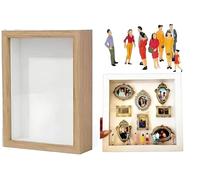 Caja De Silueta De Mini Museos, para Celebrar El DíA De San ValentíN, CumpleañOs, Regalo Personalizado para Ella, éL, Pareja, Familia Y Amigos(Grey/P)