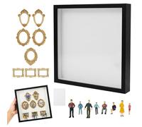 Caja de silueta de museo DIY Mini Museo Decorativa con 8 Figuras, Visualización de Foto Recordatorio Set para Oficina en Casa Regalo de Cumpleaños para Aniversario Boda Decoración del Hogar Marco de