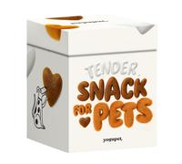 Caja de snacks de salmón para perro y gato - Yogupet - Color: Blanco | Cantidad: 100 g