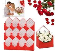 Caja de sobre de ramo, caja de regalo de sobre, cajas de sobres de San Valentín, paquete de ramo de flores para el día de San Valentín, cajas de papel plegables, cajas de papel impermeables, para