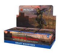 Caja de sobres de draft de Commander Legends: Battle for Baldur's Gate de Magic: The Gathering | 24 sobres (480 cartas de Magic)