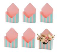 Caja de sobres de San Valentín - Caja de regalo para flores, diseño de carta de amor, soporte de sobre rojo para ramo, chocolates, propuestas, bodas, aniversarios (29,5 x 20 x 7 cm) (estilo B)