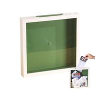 Caja de sombra de viaje, marco transparente, archivo de aventuras de acrílico duradero con diseño multiusos, pantalla de memoria para el hogar, sala de estar, apartamento, playa, concierto, boda