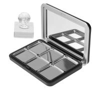 Caja de Sombras de Ojos Magnética Negra Mate de 6 Compartimentos As