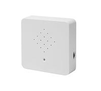 Caja de Sonido Blanca con Canto de pájaros, 12 cm, Altavoz Cantando pájaros con Detector de Movimiento, decoración de pájaros, Canto de pájaros, Caja de Sonido Relajante SPA Bienestar