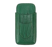 Caja de soporte de cigarros cuero portátil duradero elegante 3 dedos cigarro de cigarro viajar al aire libre (81)