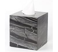 Caja De Soporte De Pañuelos Cuadrada De Cubo, Soporte De Caja De Pañuelos De Mármol Cuadrado, Cubierta, Cubierta De Caja De Pañuelos Cuadrada Blanca para Encimeras De Tocador, Parte Inferior Extra