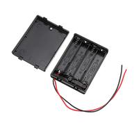 Caja de soporte para batería con 4 ranuras NO. 7 para pilas AAA con interruptor kit de bricolaje caja