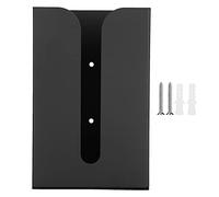 Caja de Soporte para Guantes, Soporte para Caja de Pañuelos, Soporte para Caja de Pañuelos de Aluminio Negro, Servilleta de Montaje en Pared para Cocina, Baño e Inodoro