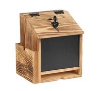 Caja de sugerencias, con diseño de bloqueo, 23 x 20 x 17 cm, caja de colección de donaciones, contenedor de consejos de recaudación de fondos, aspecto organizado y profesional, para iglesia, escuela