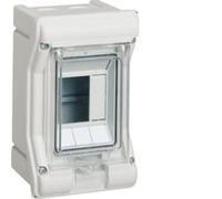 Hager serie ve - Caja distribución vector superficie 1 fila -2+1 ip55