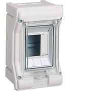 Caja de sup. estanca vector VE, IP65, 1 fila, 6M, puerta transp.(emb. 48 unid)