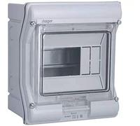 Caja de sup. estanca vector VE, IP65, 1 fila, 6M, puerta transparente