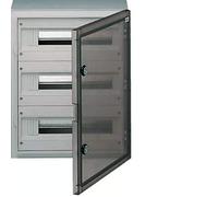 Caja de sup. estanca vector VP, IP65, 3 filas, 54M, puerta transparente