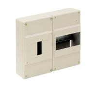 Caja de superficie 6 elementos y diferencial, ideal para instalaciones eléctricas y protección de circuitos.